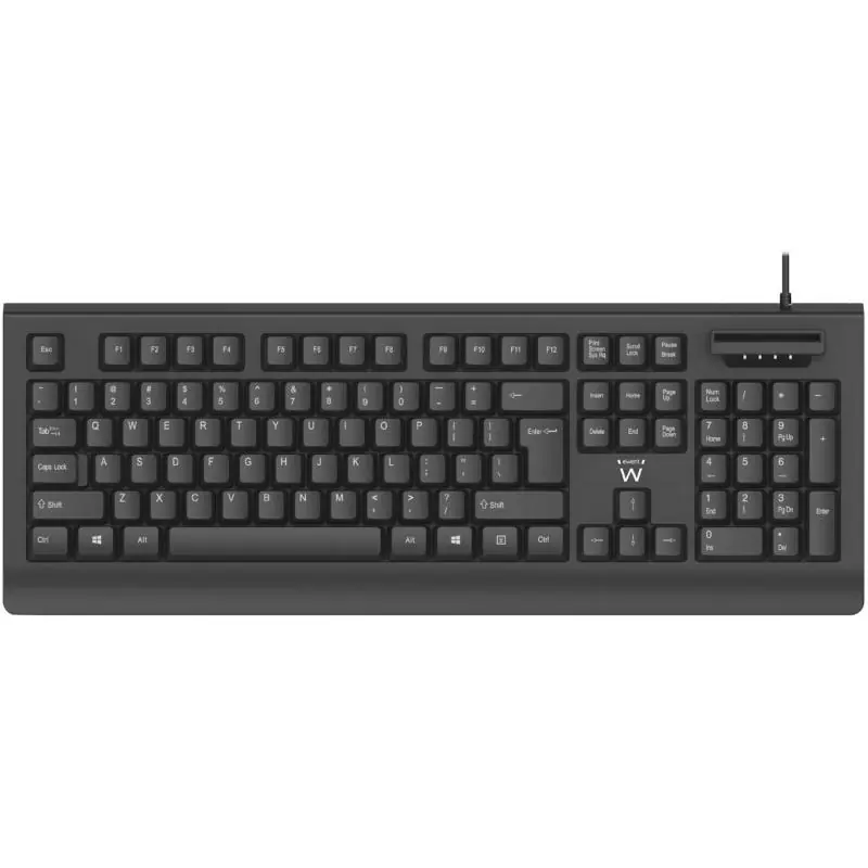 Ewent EW3286 Teclado USB con Lector DNI Negro