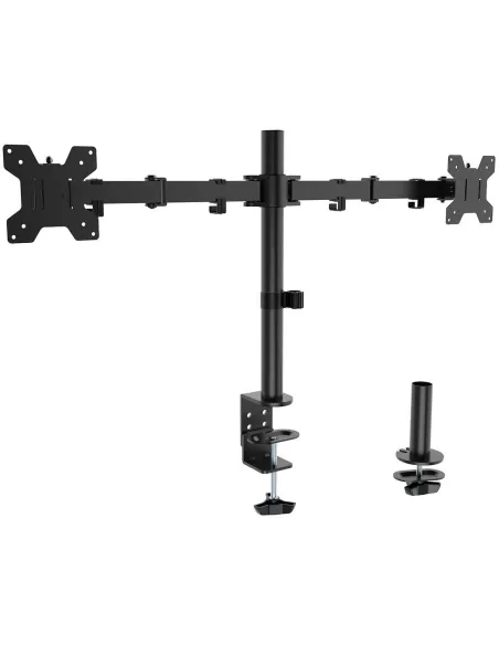 Aisens DT32TSR-279 Soporte de Mesa para dos Monitores 17"-32" Máx.20Kg Negro