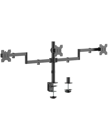 Aisens DT27TSR-281 Soporte de Mesa para tres Monitores 13"-27" Máx.30Kg Negro