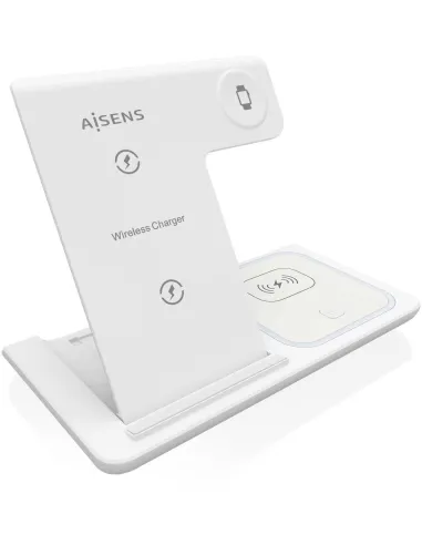 Aisens ASCH-15W3WC044-W Cargador Inalámbrico 15 W Blanco