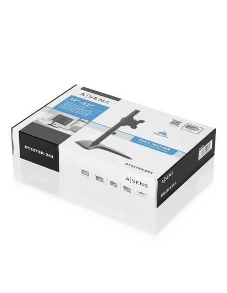 Aisens DT32TSR-283 Soporte de Mesa para Monitor 17"-32" Máx.10Kg Negro