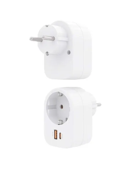 Aisens ASPS-1A1C06-W Cargador 1 x Toma de Corriente/USB-A/USB-C Blanco