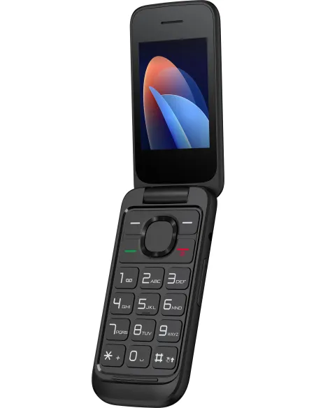 TCL One Touch 5023 Teléfono Móvil para Mayores Negro