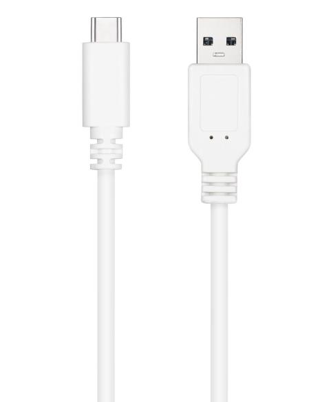 Nanocable 10.01.2103-W Cable USB-A a USB-C Macho/Macho 3 M Blanco