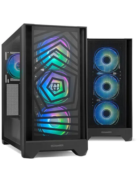 Nox Hummer Plasma RGB Semitorre USB 3.2 Negra