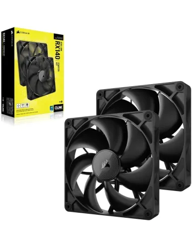 Corsair RX140 ICUE Link Ventilador Suplementario Pack de 2 140mm Negro