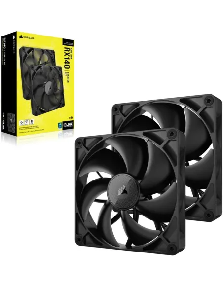 Corsair RX140 ICUE Link Ventilador Suplementario Pack de 2 140mm Negro