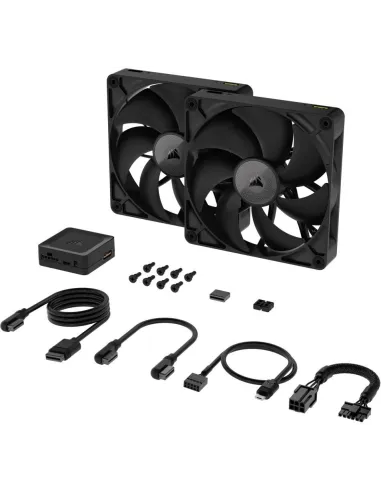 Corsair RX140 ICUE Link Ventilador Suplementario Pack de 2 140mm Negro