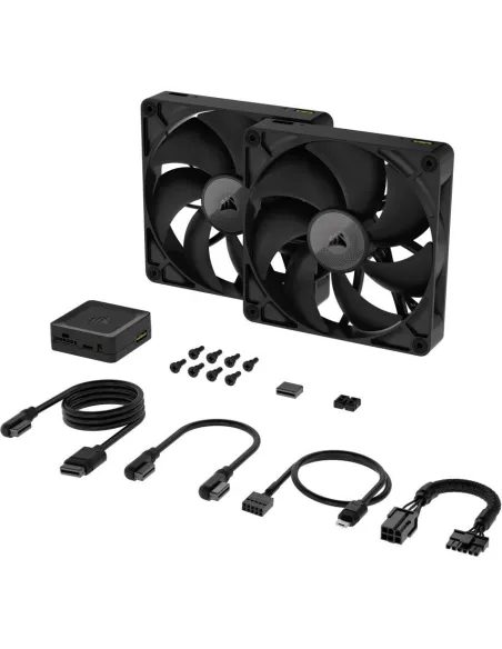Corsair RX140 ICUE Link Ventilador Suplementario Pack de 2 140mm Negro