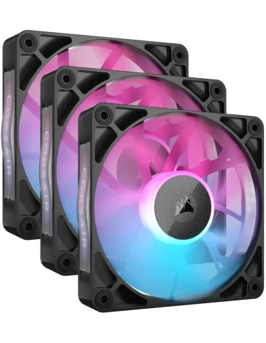 Corsair RX120 RGB PWM 3 Ventiladores 120 mm Negro