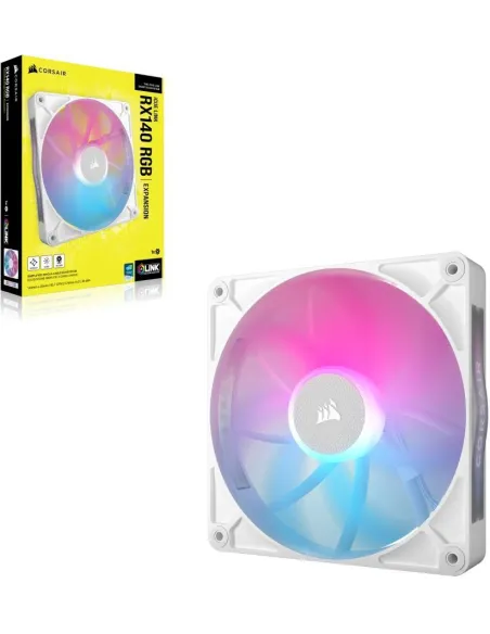 Corsair RX140 ICUE Link RGB Ventilador Suplementario 140mm Blanco