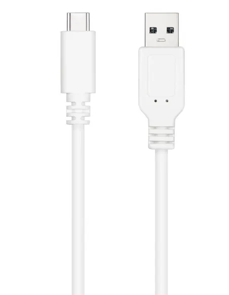 Nanocable 10.01.2100-W Cable USB-A a USB-C Macho/Macho 50 cm Blanco