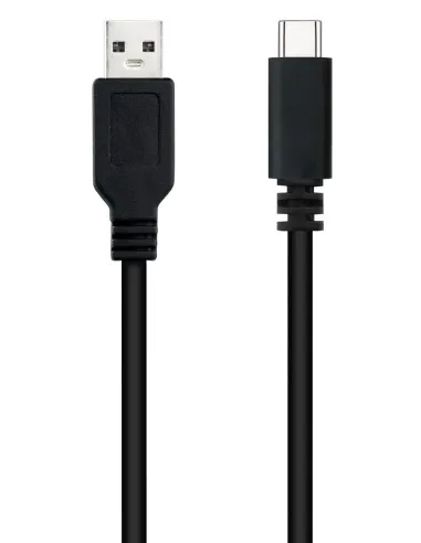 Nanocable 10.01.2101-L150 Cable USB-A a USB-C Macho/Macho 1.5 M Negro