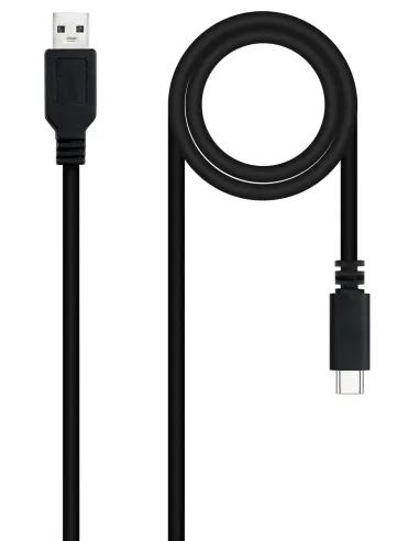 Nanocable 10.01.2101-L150 Cable USB-A a USB-C Macho/Macho 1.5 M Negro