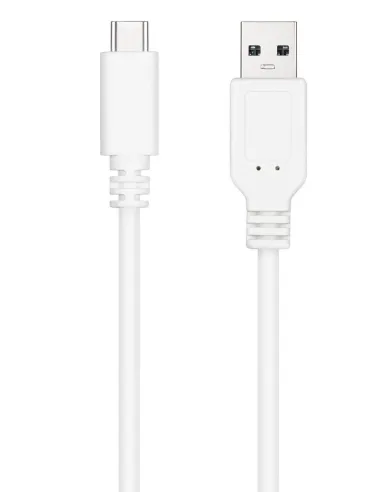 Nanocable 10.01.2101-L150-W Cable USB-A a USB-C Macho/Macho 1.5 M Blanco