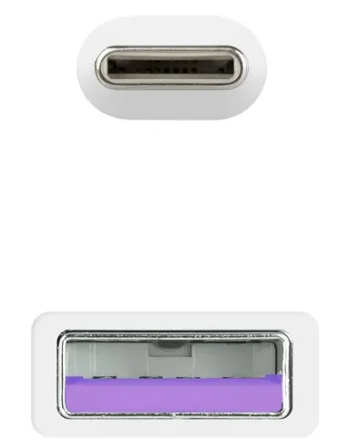 Nanocable 10.01.2102-W Cable USB-A a USB-C Macho/Macho 2 M Blanco