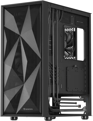 Genesis Diaxid 605F Midi Tower USB-C Negra