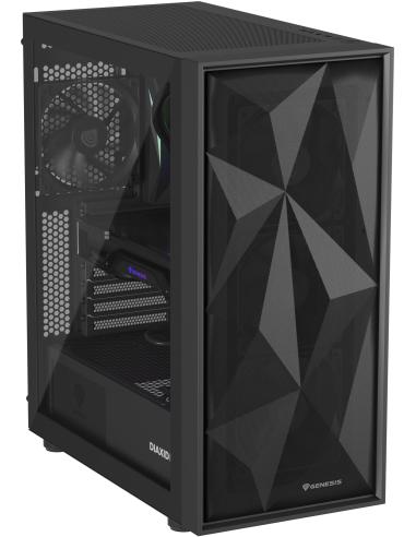 Genesis Diaxid 605F Midi Tower USB-C Negra