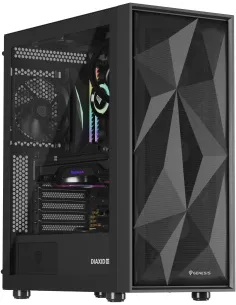 Genesis Diaxid 605F Midi Tower USB-C Negra