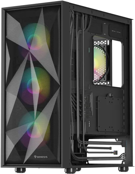 Genesis Diaxid 605 ARGB Midi Tower USB-C Negra