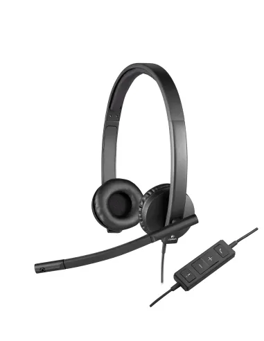Logitech H570E Auriculares con Micrófono Negros