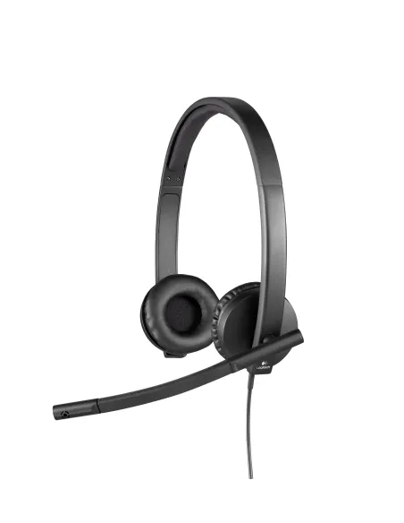 Logitech H570E Auriculares con Micrófono Negros