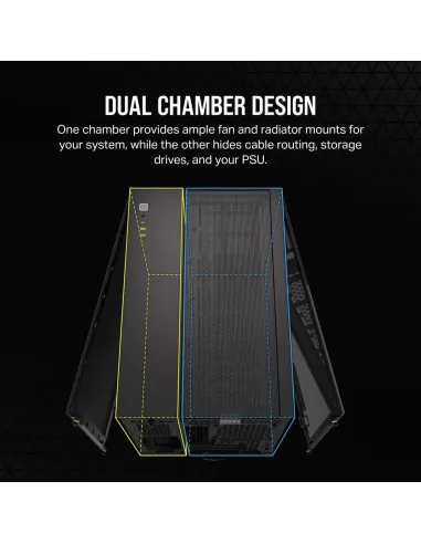 Corsair 2500X Mid Tower Cristal Templado USB-C Negro