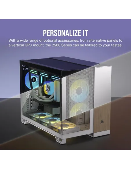 Corsair 2500X Mid Tower Cristal Templado USB-C Negro