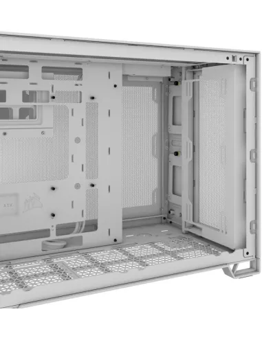 Corsair 2500D Airflow Cristal Templado USB-C Blanco