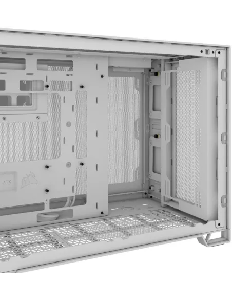 Corsair 2500D Airflow Cristal Templado USB-C Blanco