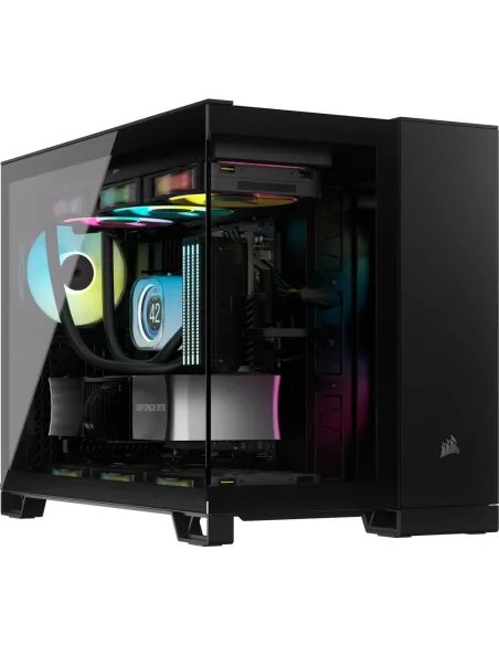 Corsair 2500D Airflow Cristal Templado USB-C Negro