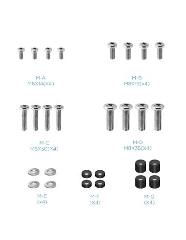 Tooq LP1090F-B Soporte de Pared para Pantallas 43"-90" Máx. 80Kg Negro