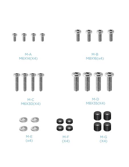 Tooq LP1090F-B Soporte de Pared para Pantallas 43"-90" Máx. 80Kg Negro