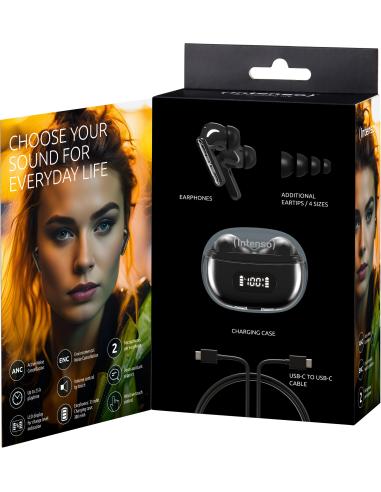 Intenso Buds Plus T312AE Auriculares Inalámbricos Negros