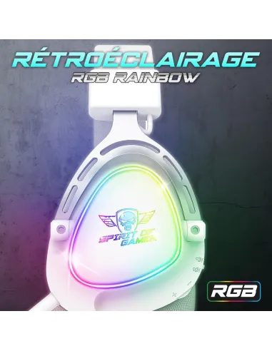 Spirit of Gamer Elite H40 Auriculares Blancos