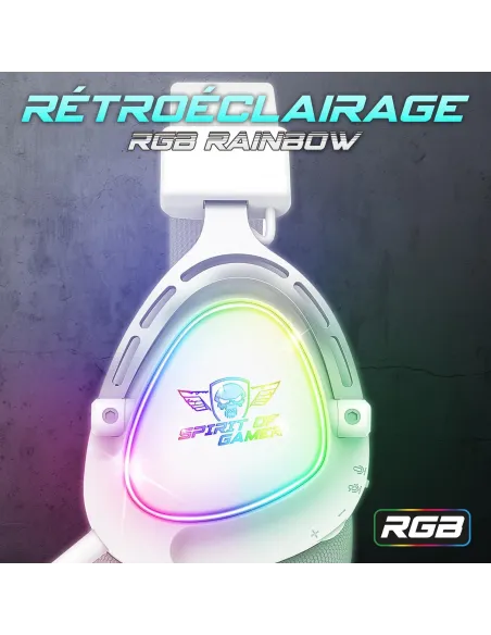 Spirit of Gamer Elite H40 Auriculares Blancos