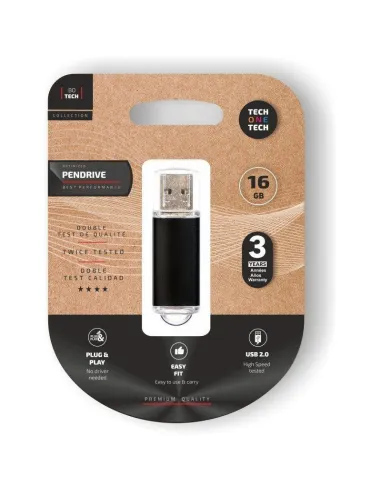 Tech One Tech Basic Pendrive 16GB USB-A 2.0 Negro