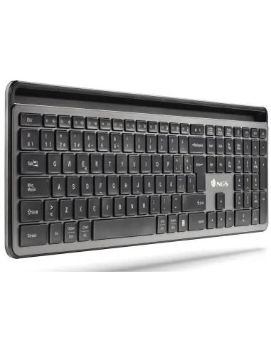 NGS ECLIPSEKIT Kit Teclado + Ratón Inalámbricos Gris (Inglés)