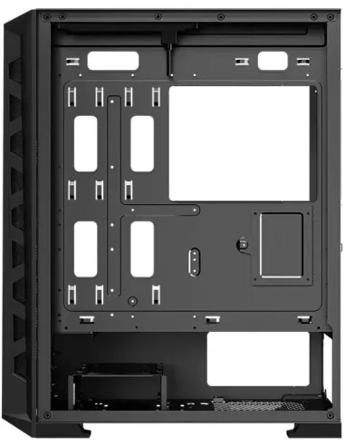 Hiditec MH12 Metal Mesh Caja Midi Tower USB-C Negra