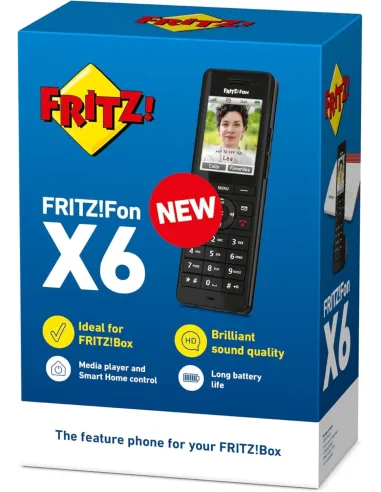 AVM Fritz! Fon X6 Teléfono Inalámbrico DECT Negro