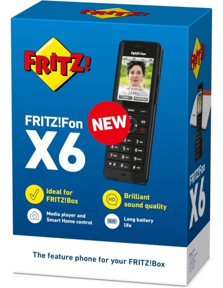 AVM Fritz! Fon X6 Teléfono Inalámbrico DECT Negro
