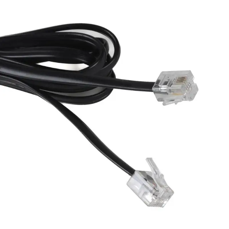 iggual IGG319574 Cable RJ-11 2m Negro