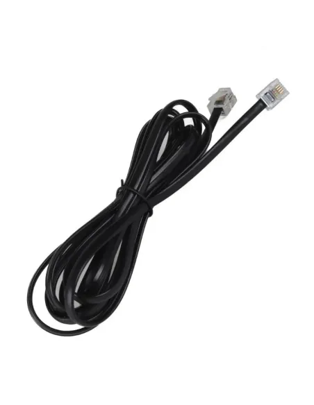 iggual IGG319574 Cable RJ-11 2m Negro