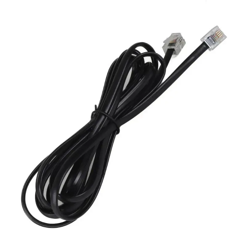 iggual IGG319574 Cable RJ-11 2m Negro