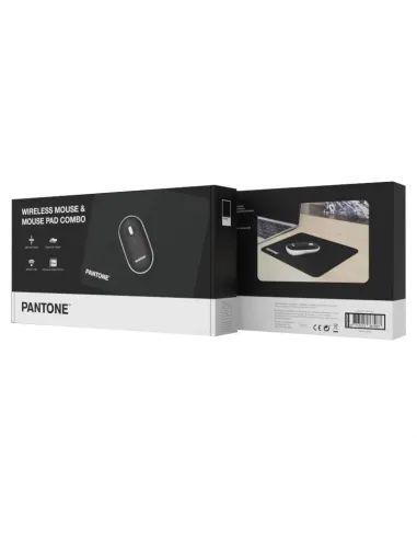Celly Pantone Kit Ratón Inalámbrico + Alfombrilla Negro