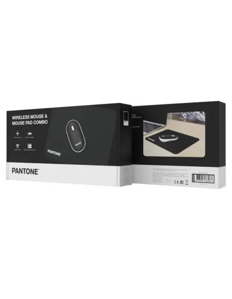 Celly Pantone Kit Ratón Inalámbrico + Alfombrilla Negro