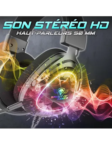 Spirit of Gamer Elite H40 Auriculares Negros