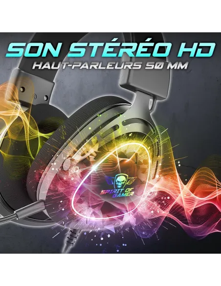 Spirit of Gamer Elite H40 Auriculares Negros