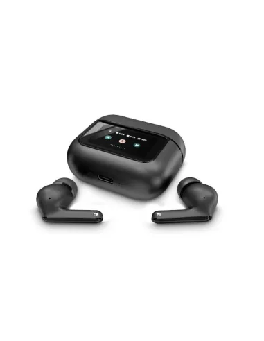 Energy Sistem Display ANC Auriculares Inalámbricos Bluetooth 5.4 Negros