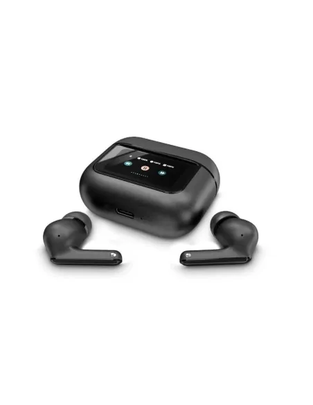 Energy Sistem Display ANC Auriculares Inalámbricos Bluetooth 5.4 Negros